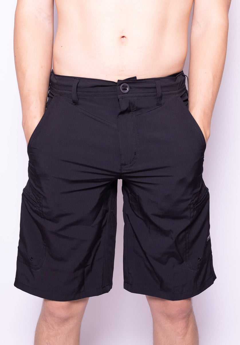 Black Ocelot Hybrid Shorts - Men